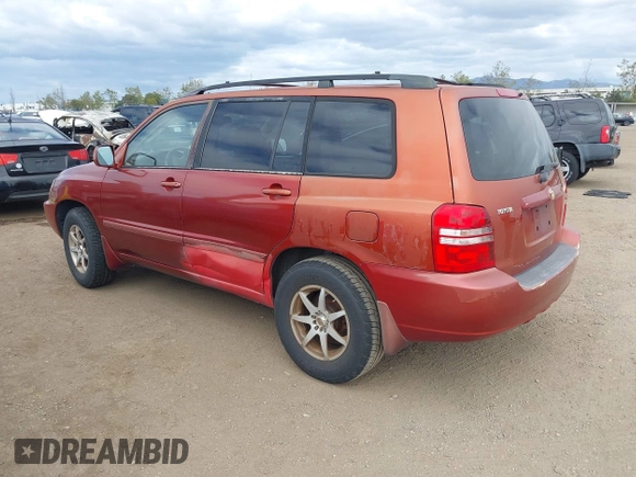 2003 Toyota Highlander z VIN JTEGD21A530059437, wystawiony jako IAAI lot #42054863 z przebiegiem 201 274 mil mil oraz . Historia ofert i sprzedaży dostępna na DreamBid. Obrazek 3.