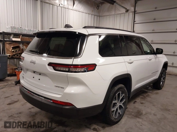 2024 Jeep Grand Cherokee Limited with VIN 1C4RJKBG1R8563129, listed as a IAAI auction lot 42289044 with 29,655 mi miles and . Bid and sale history available at DreamBid. Image 4.