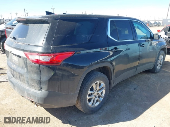 2021 Chevrolet Traverse LS with VIN 1GNERFKW8MJ101892, listed as a IAAI auction lot 41679026 with 48,694 mi miles and . Bid and sale history available at DreamBid. Image 4.