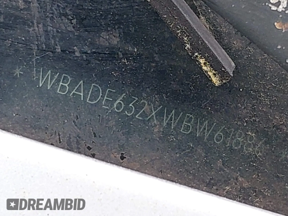 1998 BMW 5 Series 540i with VIN WBADE632XWBW61886, listed as a IAAI auction lot 42328558 with Not provided miles and . Bid and sale history available at DreamBid. Image 11.