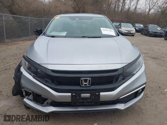 2021 Honda Civic Sedan EX-L with VIN 19XFC1F77ME011926, listed as a IAAI auction lot 41561104 with 76,163 mi miles. Bid and sale history available at carsss.com. Image 12.