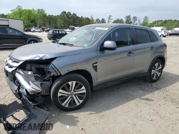 2021 Mitsubishi Outlander ES z VIN JA4ARUAU7MU035906, wystawiony jako Copart lot #53797015 z przebiegiem 72 049 mil mil oraz Szkoda całkowita • Salvage title. Historia ofert i sprzedaży dostępna na DreamBid. Obrazek 1.