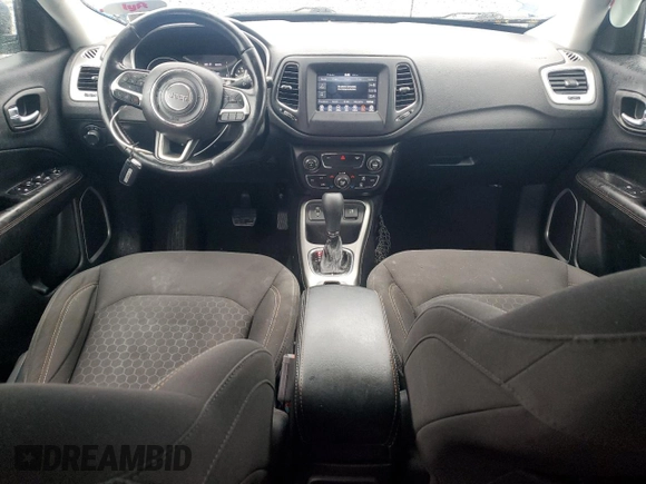2021 Jeep Compass Sport with VIN 3C4NJCAB6MT518465, listed as a Copart auction lot 56797435 with 82,089 mi miles and Salvage title. Bid and sale history available at DreamBid. Image 8.