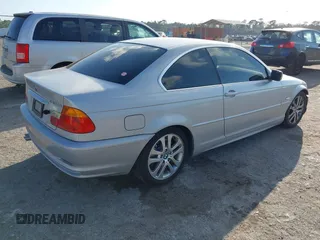 2002 BMW 3 Series 330Ci with VIN WBABN53432JU38611, listed as a IAAI auction lot 41577630 with 166,771 mi miles and . Bid and sale history available at carsss.com. Image 4.