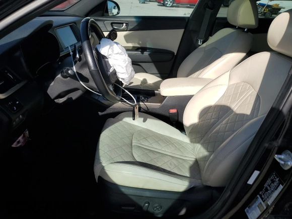 2018 Kia Optima SX with VIN 5XXGV4L26JG206377, listed as a Copart auction lot 58848385 with Not provided miles and Salvage title. Bid and sale history available at DreamBid. Image 7.