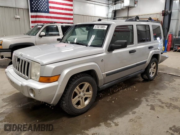 2006 Jeep Commander with VIN 1J8HG48N86C275203, listed as a Copart auction lot 57827085 with 197,552 mi miles and Clean title. Bid and sale history available at DreamBid. Image 1.