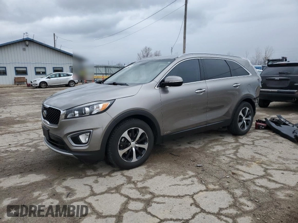 2016 Kia Sorento EX with VIN 5XYPHDA11GG013687, listed as a Copart auction lot 50331845 with 100,657 mi miles and Salvage Title. Bid and sale history available at carsss.com. Image 1.