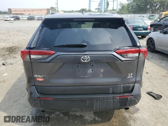 2021 Toyota RAV4 LE with VIN 2T3F1RFV0MC206839, listed as a Copart auction lot 60521145 with 54,314 mi miles and Salvage title. Bid and sale history available at DreamBid. Image 6.