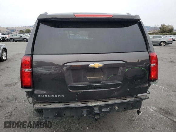 2016 Chevrolet Suburban LS with VIN 1GNSKGEC3GR410741, listed as a Copart auction lot 81327194 with 50,573 mi miles and Salvage Title. Bid and sale history available at carsss.com. Image 6.