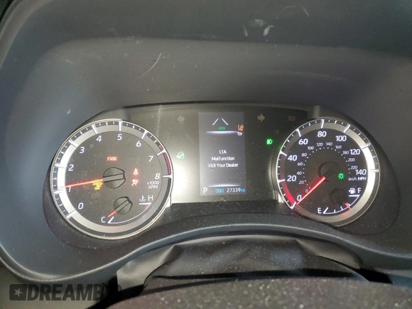 2020 Toyota Highlander LE with VIN 5TDBZRBH2LS026347, listed as a Copart auction lot 54532345 with 27,339 mi miles and Salvage title. Bid and sale history available at DreamBid. Image 9.