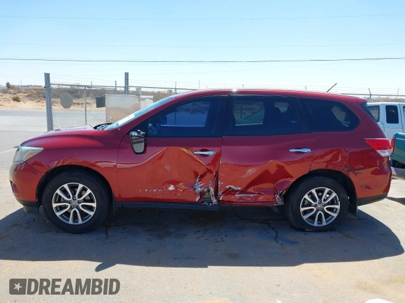 2013 Nissan Pathfinder SV with VIN 5N1AR2MN0DC604756, listed as a IAAI auction lot 41743941 with 87,143 mi miles. Bid and sale history available at carsss.com. Image 14.