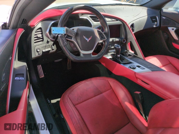 2019 Chevrolet Corvette Grand Sport 2LT with VIN 1G1YY3D78K5113083, listed as a Copart auction lot 75227904 with 0 mi miles and Non Repairable. Bid and sale history available at carsss.com. Image 8.