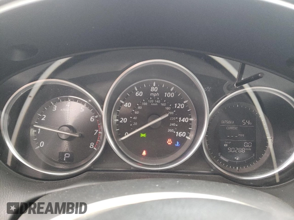 2015 Mazda CX-5 Grand Touring with VIN JM3KE4DY2F0526535, listed as a Copart auction lot 53046855 with 90,288 mi miles and Salvage Title. Bid and sale history available at DreamBid. Image 9.
