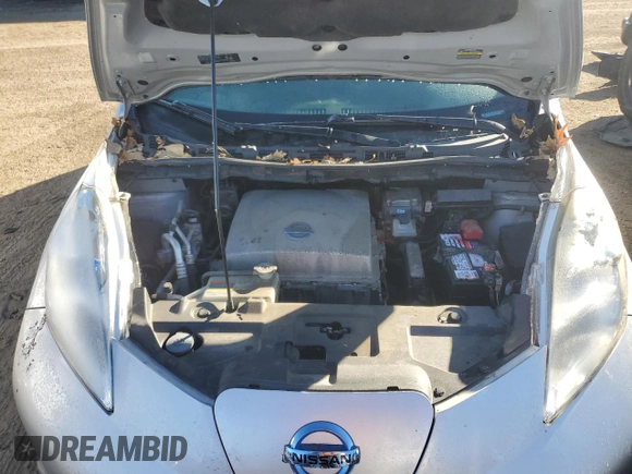 2013 Nissan LEAF SV with VIN 1N4AZ0CP5DC423640, listed as a Copart auction lot 80779174 with 106,221 mi miles and Salvage Title. Bid and sale history available at DreamBid. Image 11.