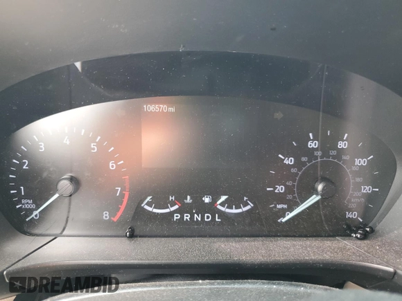 2020 Ford Escape SE with VIN 1FMCU0G68LUC12424, listed as a Copart auction lot 59715325 with 106,570 mi miles and Salvage title. Bid and sale history available at DreamBid. Image 9.