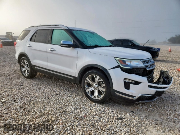 2019 Ford Explorer Limited with VIN 1FM5K7F8XKGA71847, listed as a Copart auction lot 60913055 with 89,329 mi miles and Salvage title. Bid and sale history available at DreamBid. Image 4.