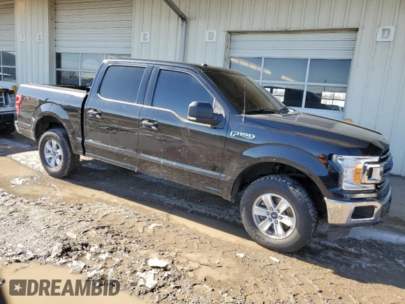 2018 Ford F-150 XL with VIN 1FTEW1E53JKE60547, listed as a Copart auction lot 48201675 with 185,399 mi miles and Clean Title. Bid and sale history available at DreamBid. Image 4.