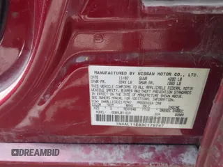 2003 Nissan Altima S with VIN 1N4AL11E83C179747, listed as a IAAI auction lot 41933290 with 196,025 mi miles. Bid and sale history available at carsss.com. Image 9.