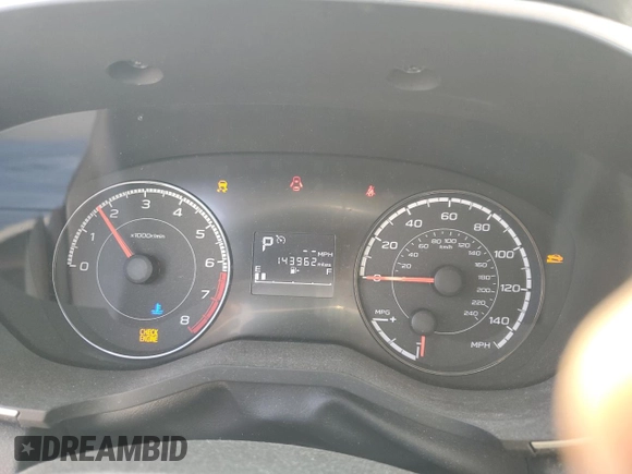 2019 Subaru Impreza Premium with VIN 4S3GTAC60K3760247, listed as a Copart auction lot 62014035 with 143,962 mi miles and Clean title. Bid and sale history available at DreamBid. Image 9.