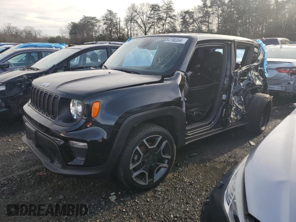 2020 Jeep Renegade Jeepster with VIN ZACNJBAB1LPM28489, listed as a Copart auction lot 84190354 with 51,895 mi miles and Salvage Title. Bid and sale history available at carsss.com. Image 1.