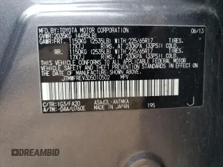 2013 Toyota RAV4 XLE with VIN JTMWFREV3D5010502, listed as a Copart auction lot 60568025 with 89,480 mi miles and Salvage title. Bid and sale history available at DreamBid. Image 13.