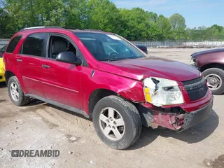 2005 Chevrolet Equinox LS z VIN 2CNDL23F756192774, wystawiony jako IAAI lot #42062956 z przebiegiem 235 794 mil mil oraz . Historia ofert i sprzedaży dostępna na DreamBid. Obrazek 1.