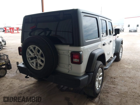 2023 Jeep Wrangler Sport S with VIN 1C4HJXDG8PW620005, listed as a IAAI auction lot 42117455 with 25,725 mi miles and . Bid and sale history available at DreamBid. Image 4.