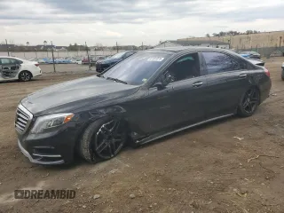 2017 Mercedes-Benz S 550 with VIN WDDUG8FB8HA314995, listed as a Copart auction lot 47181875 with 66,830 mi miles and Salvage Title. Bid and sale history available at carsss.com. Image 1.
