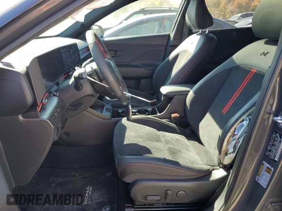 2024 Hyundai Kona N Line with VIN KM8HACA3XRU069998, listed as a Copart auction lot 77043434 with 5,459 mi miles and Salvage Title. Bid and sale history available at DreamBid. Image 7.
