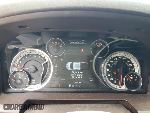 2014 Ram 1500 Big Horn with VIN 1C6RR7LT1ES209326, listed as a Copart auction lot 58132445 with 113,964 mi miles and Salvage title. Bid and sale history available at DreamBid. Image 9.