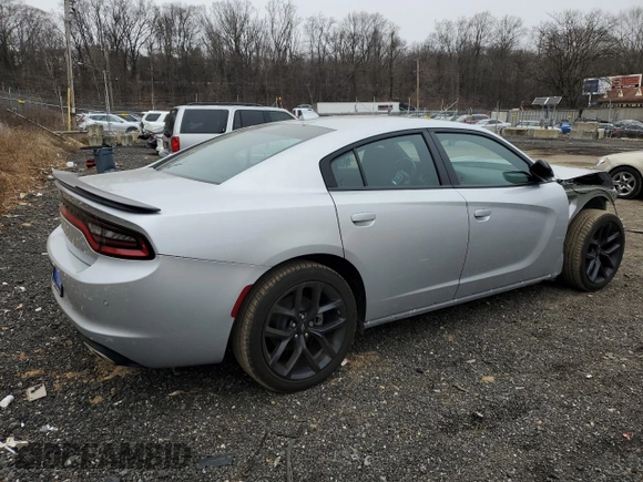 2023 Dodge Charger SXT with VIN 2C3CDXBG0PH598945, listed as a Copart auction lot 45007275 with 6,882 mi miles and Salvage Title. Bid and sale history available at carsss.com. Image 3.