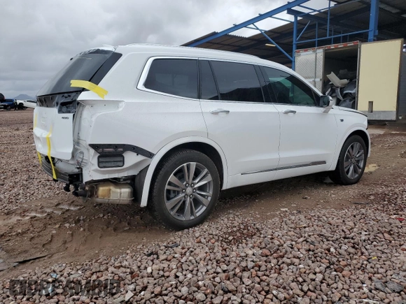 2022 Cadillac XT6 Premium Luxury with VIN 1GYKPCRS6NZ127584, listed as a Copart auction lot 48429085 with 24,994 mi miles and Salvage Title. Bid and sale history available at carsss.com. Image 3.
