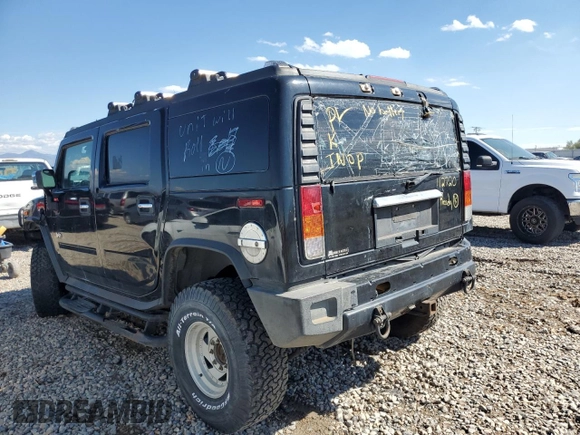 2003 Hummer H2 with VIN 5GRGN23U23H112720, listed as a Copart auction lot 72048394 with Not Provided miles and Clean Title. Bid and sale history available at carsss.com. Image 2.