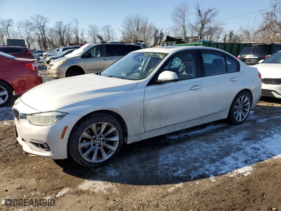 2018 BMW 3 Series 320i xDrive with VIN WBA8A3C54JA505217, listed as a Copart auction lot 42143375 with 101,182 mi miles and Salvage Title. Bid and sale history available at carsss.com. Image 1.