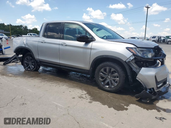 2021 Honda Ridgeline Sport with VIN 5FPYK3F18MB014841, listed as a Copart auction lot 63437765 with 52,293 mi miles and Salvage title. Bid and sale history available at DreamBid. Image 4.