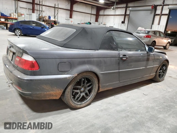 2005 BMW 3 Series 330Ci with VIN WBABW53455PL48536, listed as a Copart auction lot 82608174 with 153,225 mi miles and Salvage Title. Bid and sale history available at carsss.com. Image 3.