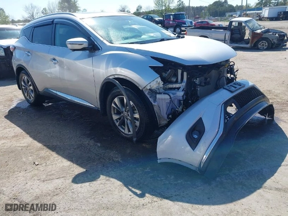 2018 Nissan Murano Platinum with VIN 5N1AZ2MH8JN160696, listed as a IAAI auction lot 41958133 with 66,193 mi miles. Bid and sale history available at carsss.com. Image 1.