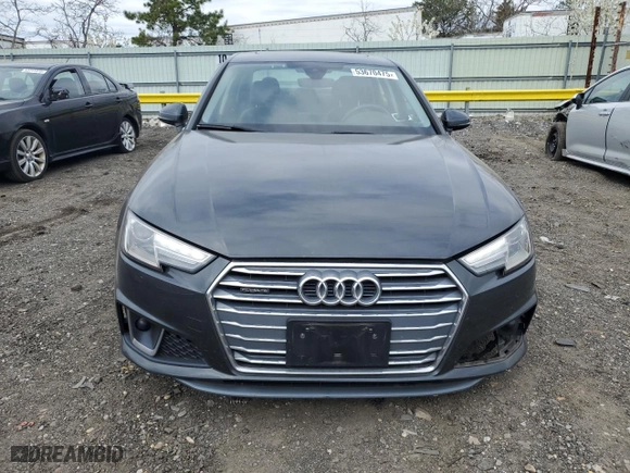 2019 Audi A4 Premium with VIN WAUDNAF45KA030818, listed as a Copart auction lot 53670475 with 55,800 mi miles and Salvage Title. Bid and sale history available at carsss.com. Image 5.