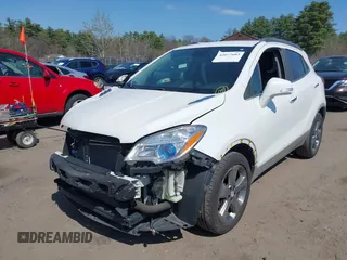 2014 Buick Encore Leather with VIN KL4CJCSB8EB740671, listed as a IAAI auction lot 42077603 with 112,561 mi miles and . Bid and sale history available at carsss.com. Image 2.