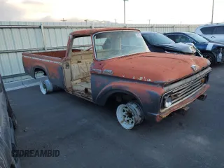 1963 Ford F-250 z VIN F25CR381471, wystawiony jako Copart lot #83724854 z przebiegiem 27 096 mil mil oraz Szkoda całkowita • Salvage title. Historia ofert i sprzedaży dostępna na DreamBid. Obrazek 4.