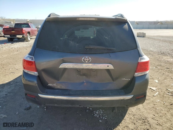 2013 Toyota Highlander with VIN 5TDBK3EH9DS199927, listed as a Copart auction lot 44357114 with 197,562 mi miles and Salvage Title. Bid and sale history available at carsss.com. Image 6.
