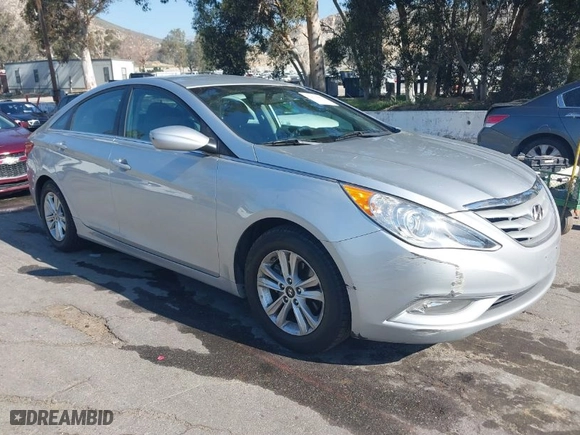 2013 Hyundai Sonata GLS with VIN 5NPEB4AC9DH519329, listed as a IAAI auction lot 42013863 with 102,835 mi miles. Bid and sale history available at carsss.com. Image 1.