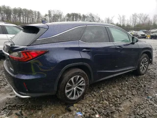 2022 Lexus RX 350L with VIN JTJHZKFA1N2042206, listed as a Copart auction lot 48191645 with 26,632 mi miles and Salvage title. Bid and sale history available at DreamBid. Image 3.