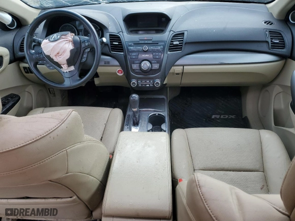 2015 Acura RDX with VIN 5J8TB4H39FL013366, listed as a Copart auction lot 49347255 with 0 mi miles and Salvage Title. Bid and sale history available at carsss.com. Image 8.