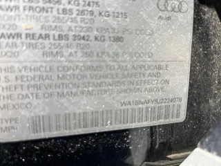 2018 Audi Q5 Premium Plus with VIN WA1BNAFY8J2224078, listed as a Copart auction lot 49010615 with 33,307 mi miles and Salvage Title. Bid and sale history available at carsss.com. Image 10.