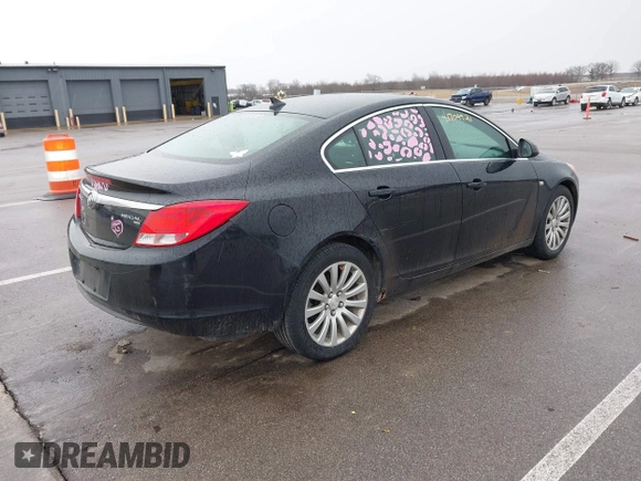 2011 Buick Regal CXL RL2 with VIN 2G4GP5EC8B9178219, listed as a IAAI auction lot 41709921 with 185,797 mi miles. Bid and sale history available at carsss.com. Image 4.