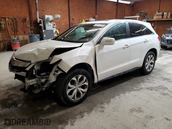 2015 Acura RDX Tech Pkg with VIN 5J8TB4H58FL030497, listed as a Copart auction lot 52017235 with 92,649 mi miles and Salvage Title. Bid and sale history available at carsss.com. Image 1.