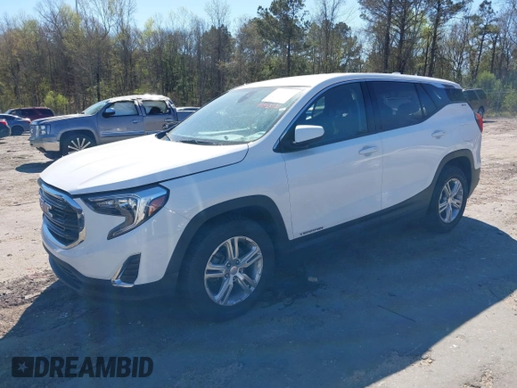 2020 GMC Terrain SLE with VIN 3GKALMEV1LL224087, listed as a IAAI auction lot 41843729 with 54,152 mi miles. Bid and sale history available at carsss.com. Image 17.