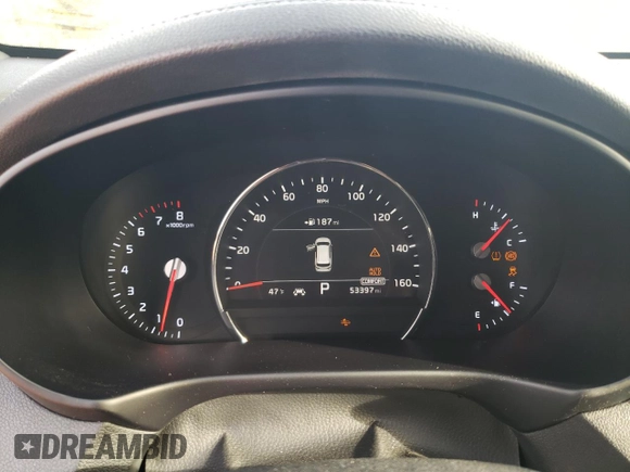 2019 Kia Sorento SX V6 with VIN 5XYPKDA50KG513353, listed as a Copart auction lot 86438044 with 53,397 mi miles and Salvage Title. Bid and sale history available at carsss.com. Image 9.