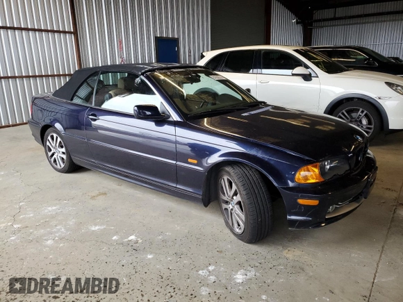 2003 BMW 3 Series 330Ci with VIN WBABS534X3JU96029, listed as a Copart auction lot 81632324 with 120,614 mi miles and Salvage Title. Bid and sale history available at carsss.com. Image 4.